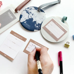 Fashion Map Luggage Tag Travel Accessories.