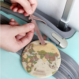 Fashion Map Luggage Tag Travel Accessories.