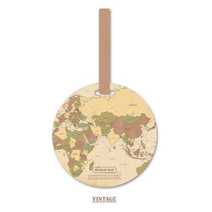 Fashion Map Luggage Tag Travel Accessories.