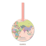 Fashion Map Luggage Tag Travel Accessories.